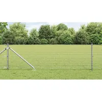 vidaXL : Clôture en fil barbelé soudé, 25 x 0,5 m, en acier galvanisé