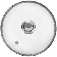 SuperMerchantEU Couvercle En Verre - - 22 Cm - Résistant À 200°C - Transparent