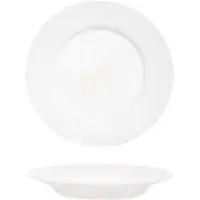 Arcoroc Everyday Uni Assiette creuse 22,5 cm en verre trempé, Blanc, incassable &amp; lavable au lave-vaisselle, 6 pièces