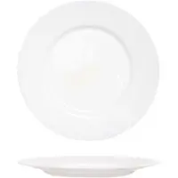 Arcoroc Everyday Uni Assiette plate 19 cm, verre trempé, Blanc, compatible lave-vaisselle &amp; micro-ondes, 6 pcs.