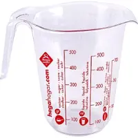 Hega hogar Jarra - Verre doseur - 0,6L - D10.8xh13cm - Plastique