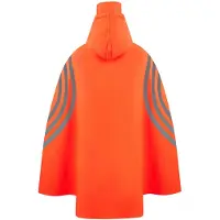 Korntex KXRNP | Rain Poncho Rotterdam reflective Stripe - Couleur : Orange - Taille : L