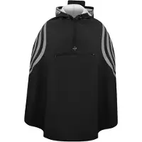 Korntex KXRNP | Rain Poncho Rotterdam reflective Stripe - Couleur : Black - Taille : L