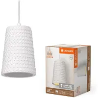 Ledvance Pendelleuchte Decor Plaster Cone Pendant Weiß Ø13,5cm max. 15W E27 aus Gips