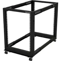 StarTech.com .com 4POSTRACK15U étagère Rack autonome Noir