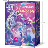 4M Kit de création - Origami Licorne holographique avec éclairage