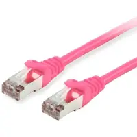 Equip 615587 Câble patch Cat6 S/FTP 2xRJ45 50.00m rose LSZH Polybeutel