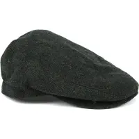 Barbour Barlow Casquette Plate Chevrons Vert Fonce