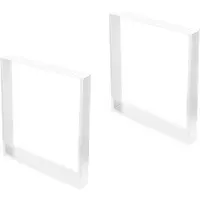Emuca Square Rectangular Legs For Table Clair