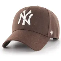 47 Casquette 'MLB New York Ya' marron / blanc
