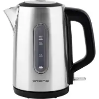Emerio Bouilloire 3000 W – 1,7 L – Indicateur de niveau d’eau – Élément chauffant dissimulé – Arrêt automatique – Design sans fil à 360° – WK-133040