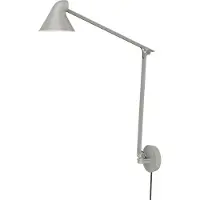 Louis Poulsen NJP Long Applique Light Aluminium Grey | With cord and wall box | 2700 K