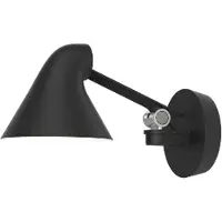 Louis Poulsen NJP Short Applique Murale Black | 3000K | Without Cord - with Wall Box