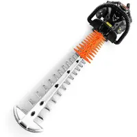 FUXTEC Taille-haies professionnel FX-MHP126 - Guide 80cm XXL | 6,3Kg | 25,4ccm | 2 temps | Réservoir 450ml | 0,75kW | 3000 tr/min