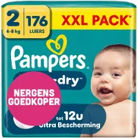 Pampers 2x88 Couches Baby Dry - Taille 2 - Pampers