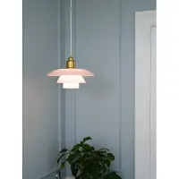 Louis Poulsen PH 3½-3 Pale Rose Brass Suspension
