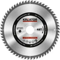Kreator 216x30x2.2 Mm 48t Wood Circular Saw Disc Argenté