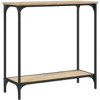 vidaXL Table console Chêne Sonoma 75x30,5x75 cm Bois d'ingénierie