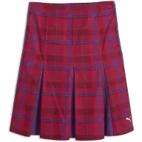 Puma Jupe Midi T7 Pleated Tartan Woven