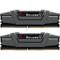 G.Skill Ripjaws V - DDR4 - 16 Go : 2 x 8 Go - DIMM 288 broches - 3200 MHz / PC4-25600 - CL16 - 1.35 V - sans tampon - non-ECC - gris gunmetal (F4-3200C16D-16GVGB)