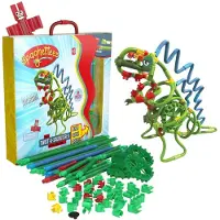 Spaghetteez Bâtonnets de construction souples T-Rex, 64 pièces - , à partir de 5 ans