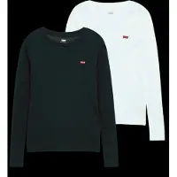 Levi's T-shirt 'Essential Long Sleeve Tee (2-Pack)' rouge / noir / blanc