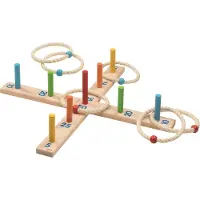 Goki Jeu de lancer d'anneaux avec 6 anneaux