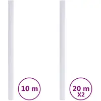 vidaXL Films pour fenêtre dépoli blanc PVC