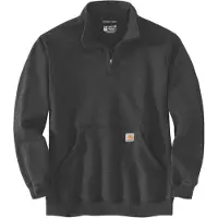 Carhartt Quarter-Zip, sweat-shirt ,Gris Foncé ,M