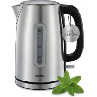 Tomado Bouilloire en acier inoxydable 1,7 litre 2200W avec filtre anticalcaire et affichage