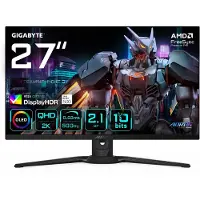 Gigabyte AORUS FO27Q5P OLED QHD Gaming Monitor - 2560 x 1440, 500Hz, 0.03ms, KVM, 300 cd/m², FreeSync Premium Pro, DisplayHDR True Black 500, DisplayPort 2.1