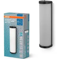 Osram BATHROOM CLASSIC CYLINDER Applique de salle de bain 320mm, noir, culot E14, peut être équipée d'une ampoule intelligente, finition de qualité, forme cylindrique, indice de protection IP44
