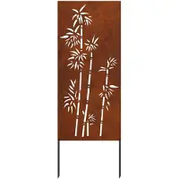vidaXL - Toile de protection pour jardin, motif floral, aspect rouille, 50 x 140 cm