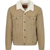 Levi's Veste mi-saison 'Type III Sherpa Trucker Jacket' noisette