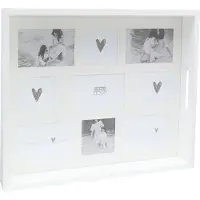 Deknudt Frames Deknudt S67TN9 : plateau blanc avec passe-partout pour 9 photos