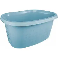 Keeeper Bac à linge "tilda", largeur : 575 mm, bleu nordique (30.50 l)