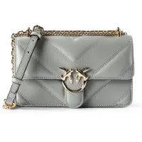 Pinko Sac à bandoulière 'Love One Mini' gris