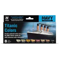 Vallejo Model Air set Titanic colors 8x17ml navy colors (17 ml)