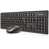 A4Tech 7100N desktop Tastatur Maus enthalten RF Wireless QWERTY Englisch Schwarz