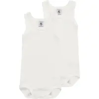 Petit Bateau Bodies POL filles - Blanc - 4 ans
