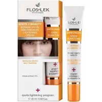 FLOSLEK Flos-Lek White&Beauty Crème anti-taches pour blanchir les hyperpigmentations et les taches de rousseur, 20 ml