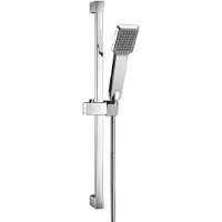 OEM Colonne de douche avec coulisseau et goupille de fixation, carrée, chromée