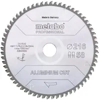 Metabo ALUMINIUM CUT PROFESSIONAL 628447000 Lame de scie circulaire 254 x 30 x 2 mm Nombre de dents: 72 1 pc(s)
