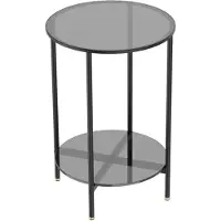 OEM Table basse pour deux personnes - Rangement à deux niveaux - Design moderne - 50 x 49,5 cm