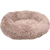 Flamingo Lit pour chien , modèle Krems, rond, marron clair, dimensions : 50 cm