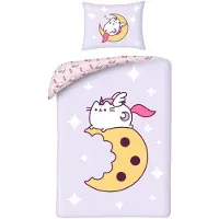 Pusheen Housse de couette « Eating Cookie » 140 x 200 cm, polyester, en précommande