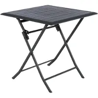 Hespéride Azua Table de jardin pliante en aluminium 2 places - Graphite