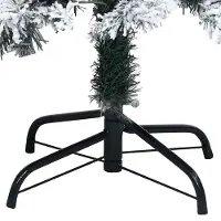 vidaXL Sapin de Noël artificiel Blanc 240 cm PVC, Acier et Plastique