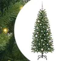 vidaXL Arbre de Noël artificiel, vert, 150 cm, en PE et PVC