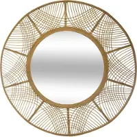 Atmosphera Grand Miroir en Bambou D 89 cm